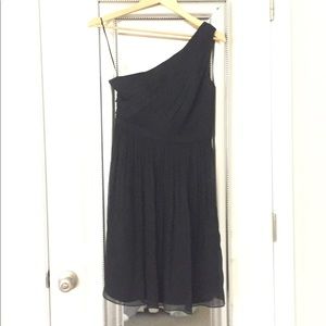 J. Crew silk one shoulder dress